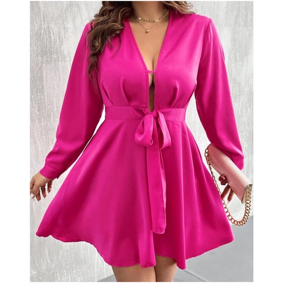 Dresses & Skirts - Luxe Cut out Tie Evening Party Sexy Dress
